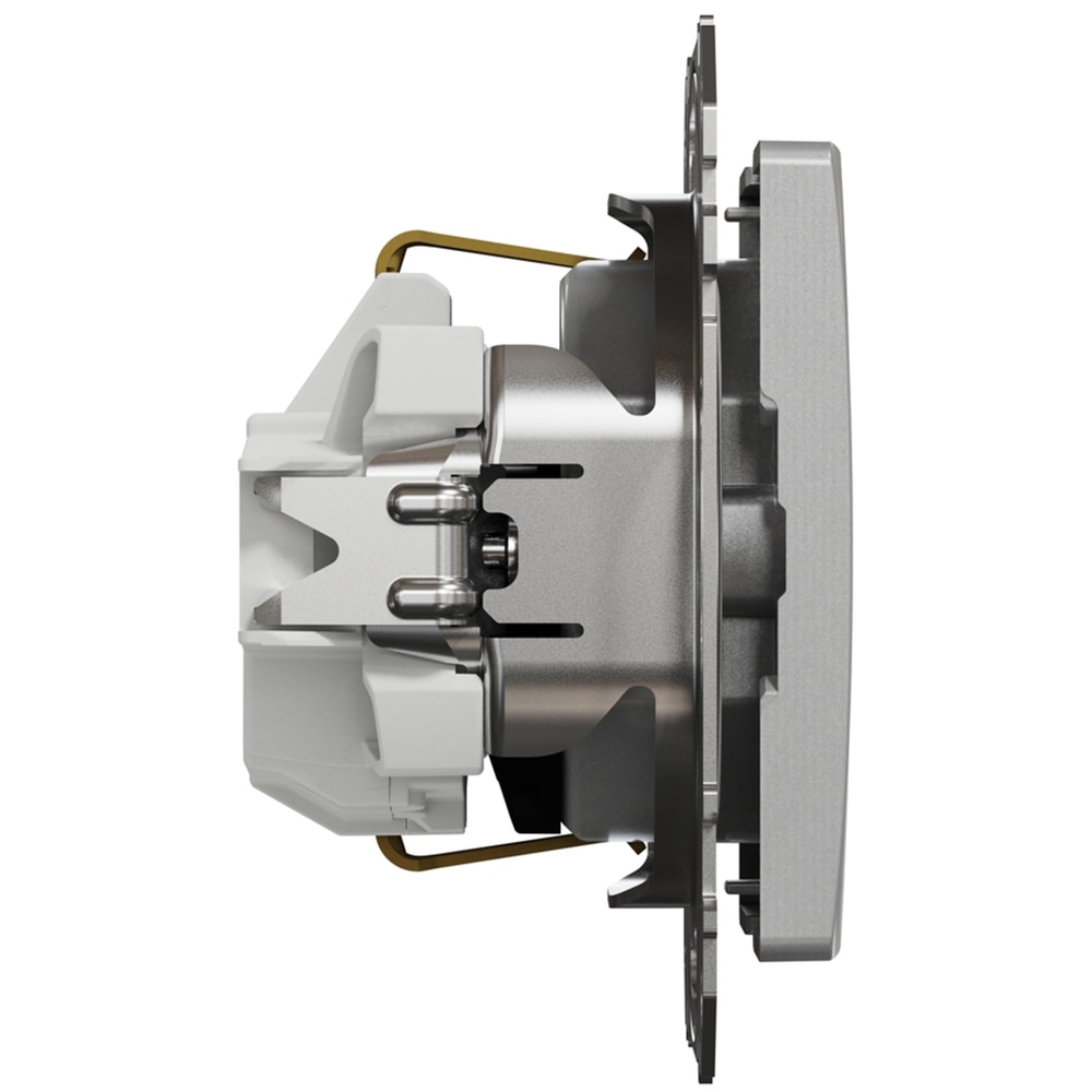 Priza SCHNEIDER Sedna Design SDD113021, IP20, Obturatoare, aluminiu