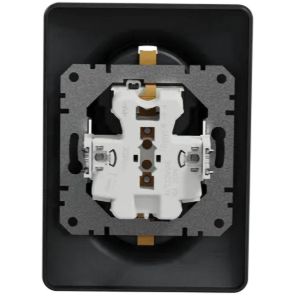 Priza dubla SCHNEIDER Sedna Design SDD314221, IP20, Obturatoare, antracit