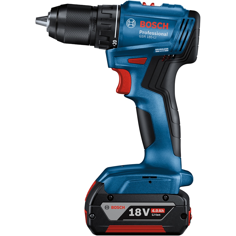 Masina de gaurit si insurubat (bormasina) BOSCH Professional GSR 185-LI, 1900rpm, mandrina Rapida, 54nm, 4Ah