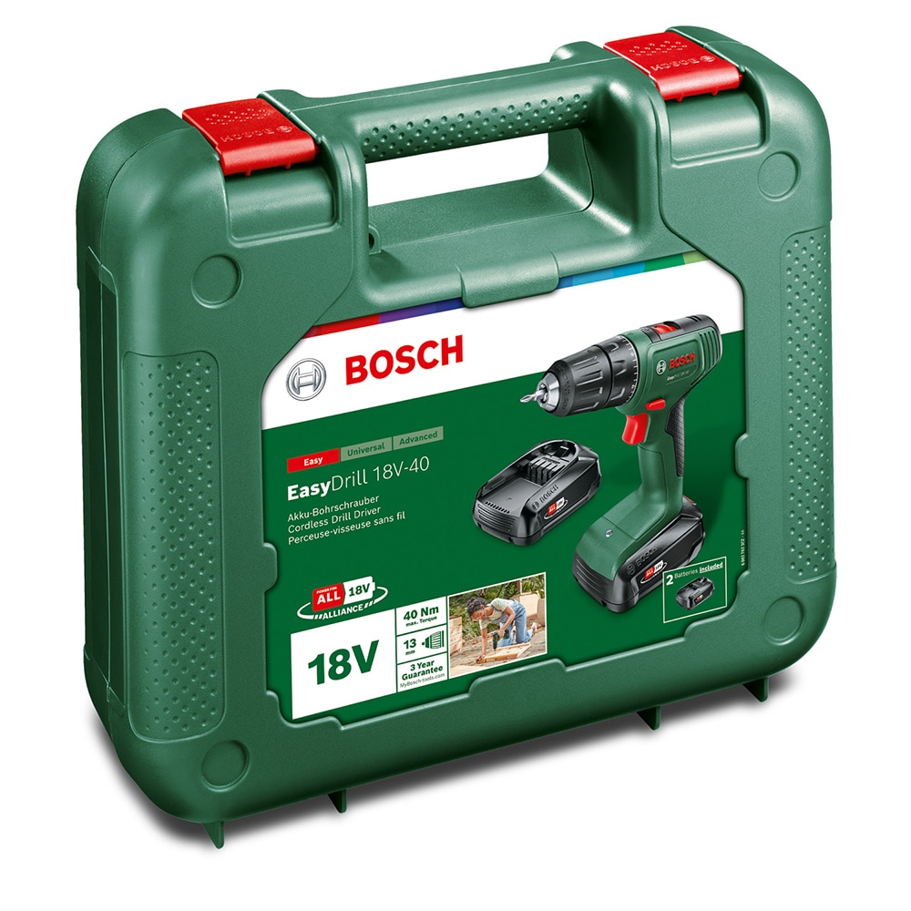 Masina de gaurit si insurubat (bormasina) BOSCH EasyDrill 18V-40, 1630rpm, mandrina Rapida, 32nm, 2Ah
