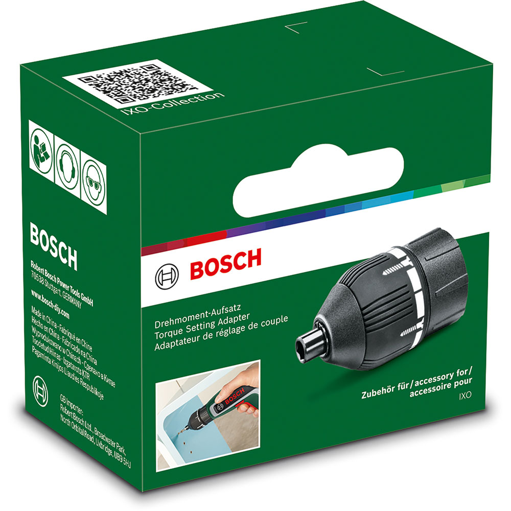 Adaptor torsiune BOSCH IXO Collection, compatibil IXO 7, negru