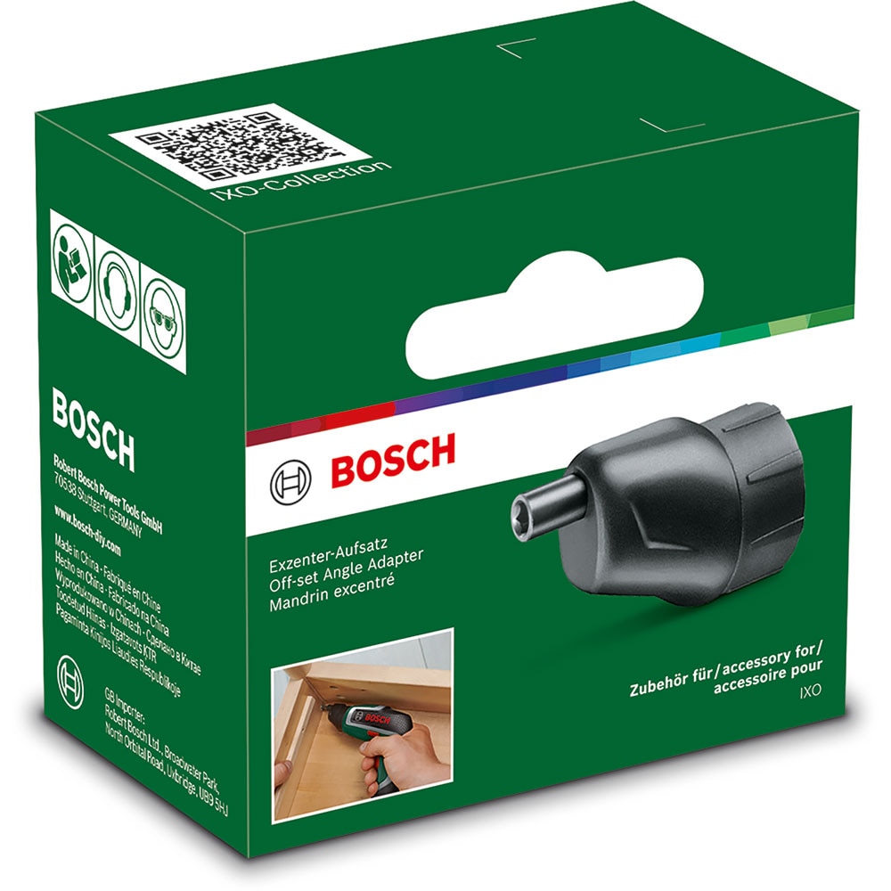 Adaptor excentric BOSCH IXO Collection, compatibil IXO 7, negru