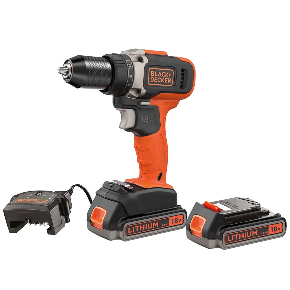 Masina de gaurit si insurubat (bormasina) BLACK&DECKER BCD003ME2K-QW, 18V, 2 x 2.5 Ah, 1400rpm
