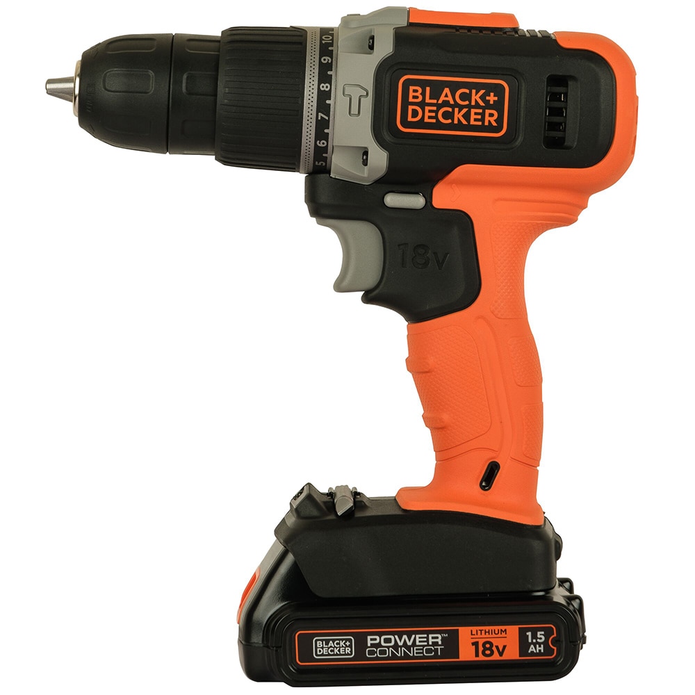 Masina de gaurit si insurubat (bormasina) BLACK & DECKER BCD003BAST-QW, 18V, 1.5Ah, 1400rpm, 45Nm, mandrina rapida, 160 accesorii