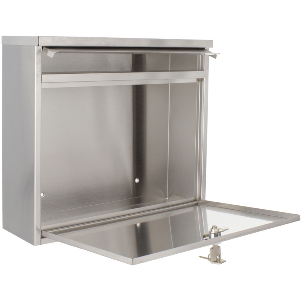 Cutie postala ROTTNER Hochhaus II, Inchidere cheie, 115 x 360 x 315 mm, inox