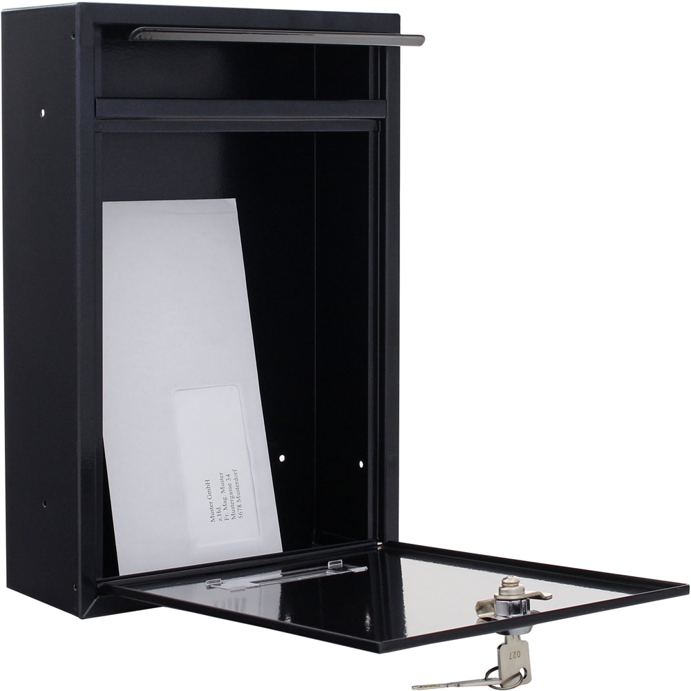 Cutie postala ROTTNER Tarvis, Inchidere cheie, 90 x 215 x 320 mm, antracit