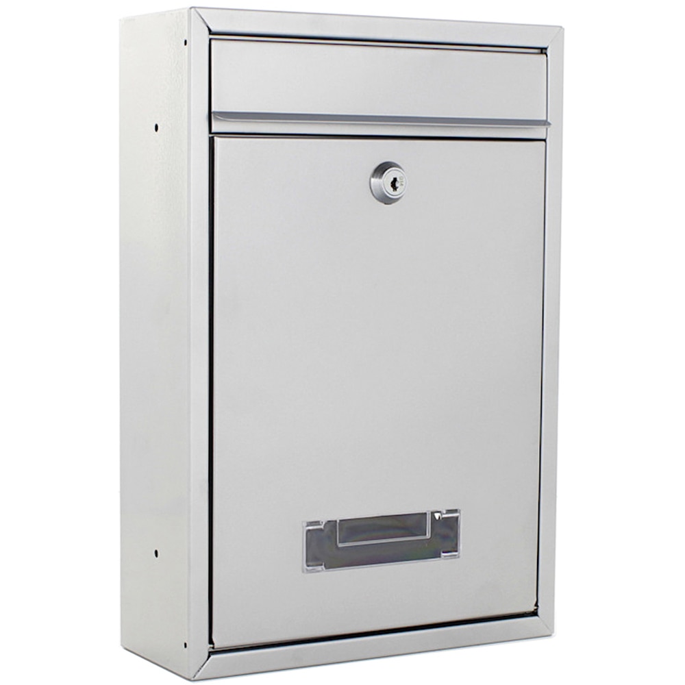 Cutie postala ROTTNER Tarvis, Inchidere cheie, 90 x 215 x 320 mm, argintiu