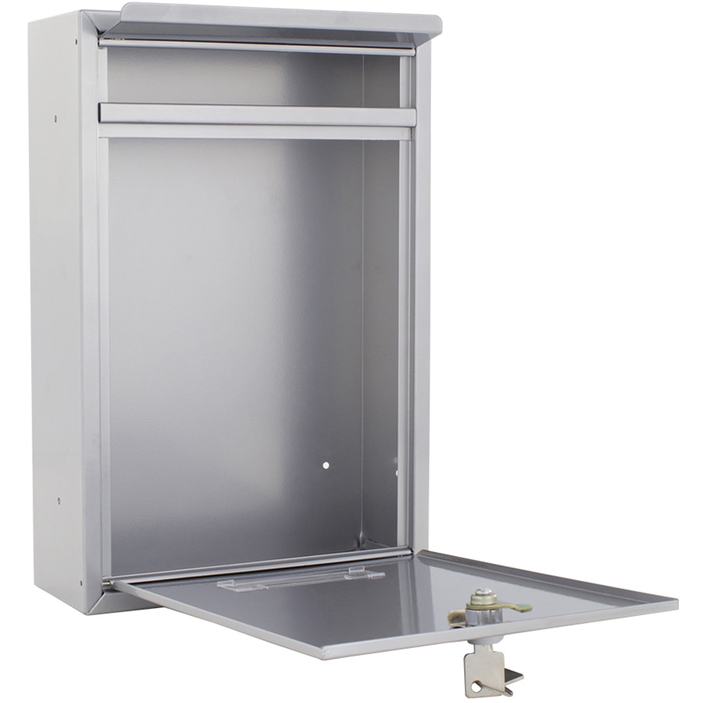 Cutie postala ROTTNER Tarvis, Inchidere cheie, 90 x 215 x 320 mm, argintiu