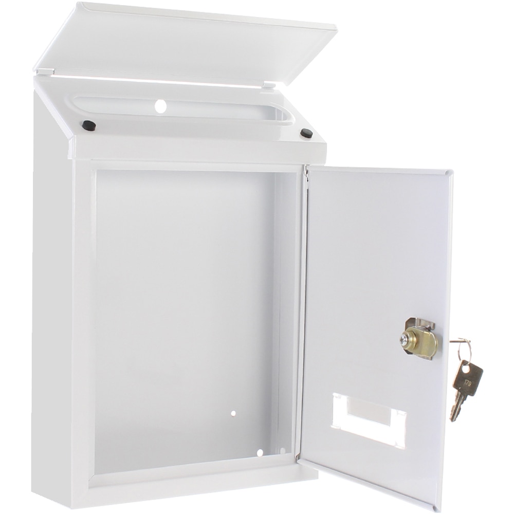 Cutie postala ROTTNER Udine, Inchidere cheie, 70 x 215 x 300 mm, alb