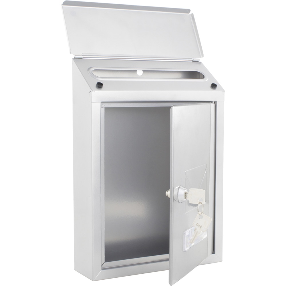 Cutie postala ROTTNER Udine, Inchidere cheie, 70 x 215 x 300 mm, argintiu