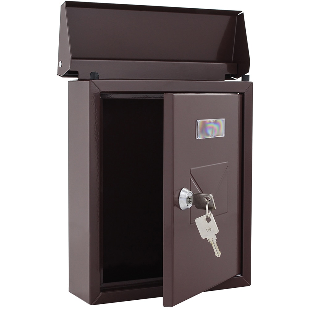 Cutie postala ROTTNER Cesena, Inchidere cheie, 70 x 210 x 250 mm, maro