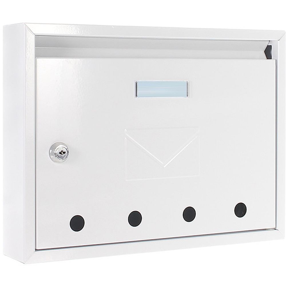 Cutie postala ROTTNER Imola, Inchidere cheie, 60 x 320 x 240 mm, alb