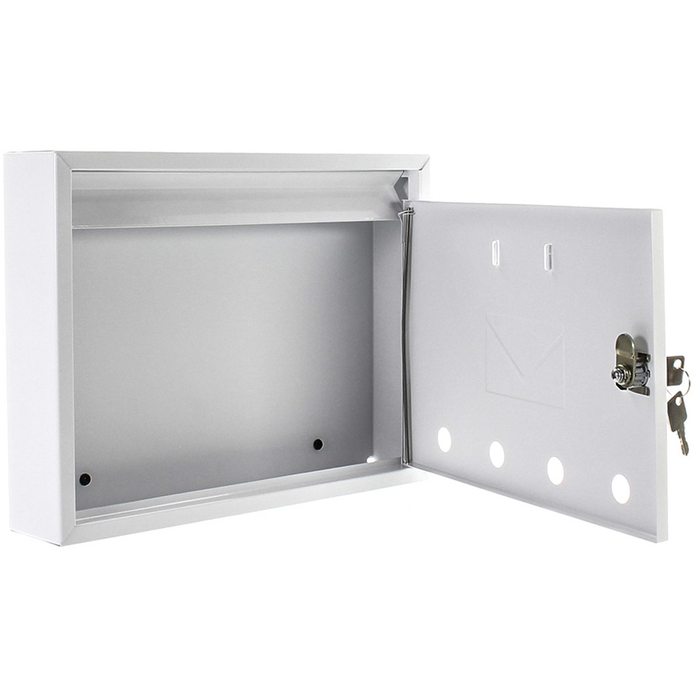 Cutie postala ROTTNER Imola, Inchidere cheie, 60 x 320 x 240 mm, alb