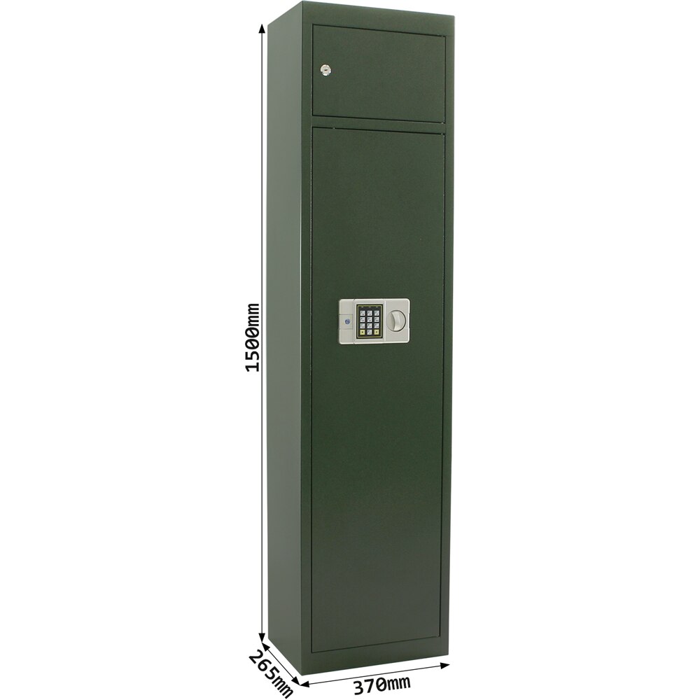 Dulap arme ROTTNER Gun 5, Inchidere electronica, 265 x 370 x 1500 mm, verde