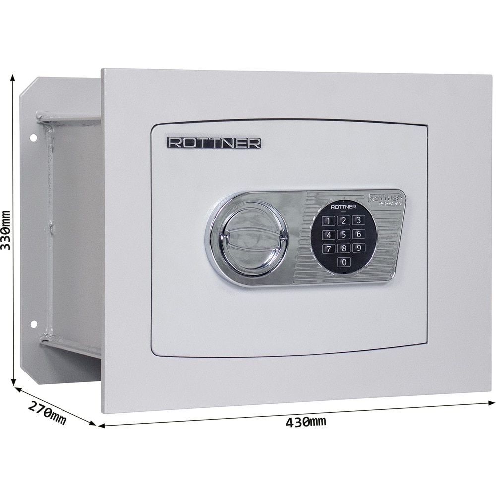 Seif ROTTNER Delta 30 EL, Inchidere electronica, 270 x 430 x 330 mm, alb