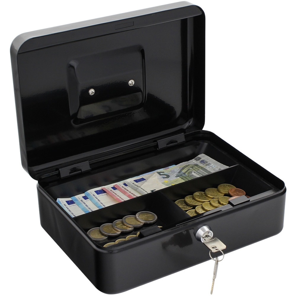 Caseta de valori ROTTNER Home Star Cash 3, Inchidere cheie, 185 x 250 x 90 mm, negru