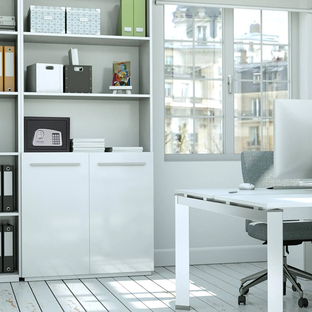 Seif mobila ROTTNER Jupiter 3, inchidere electronica, 250 x 350 x 280mm, antracit