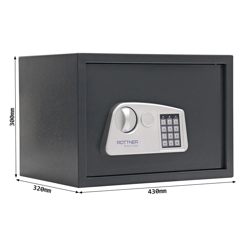 Seif mobila ROTTNER Jupiter 4, inchidere electronica, 300 x 430 x 320mm, antracit