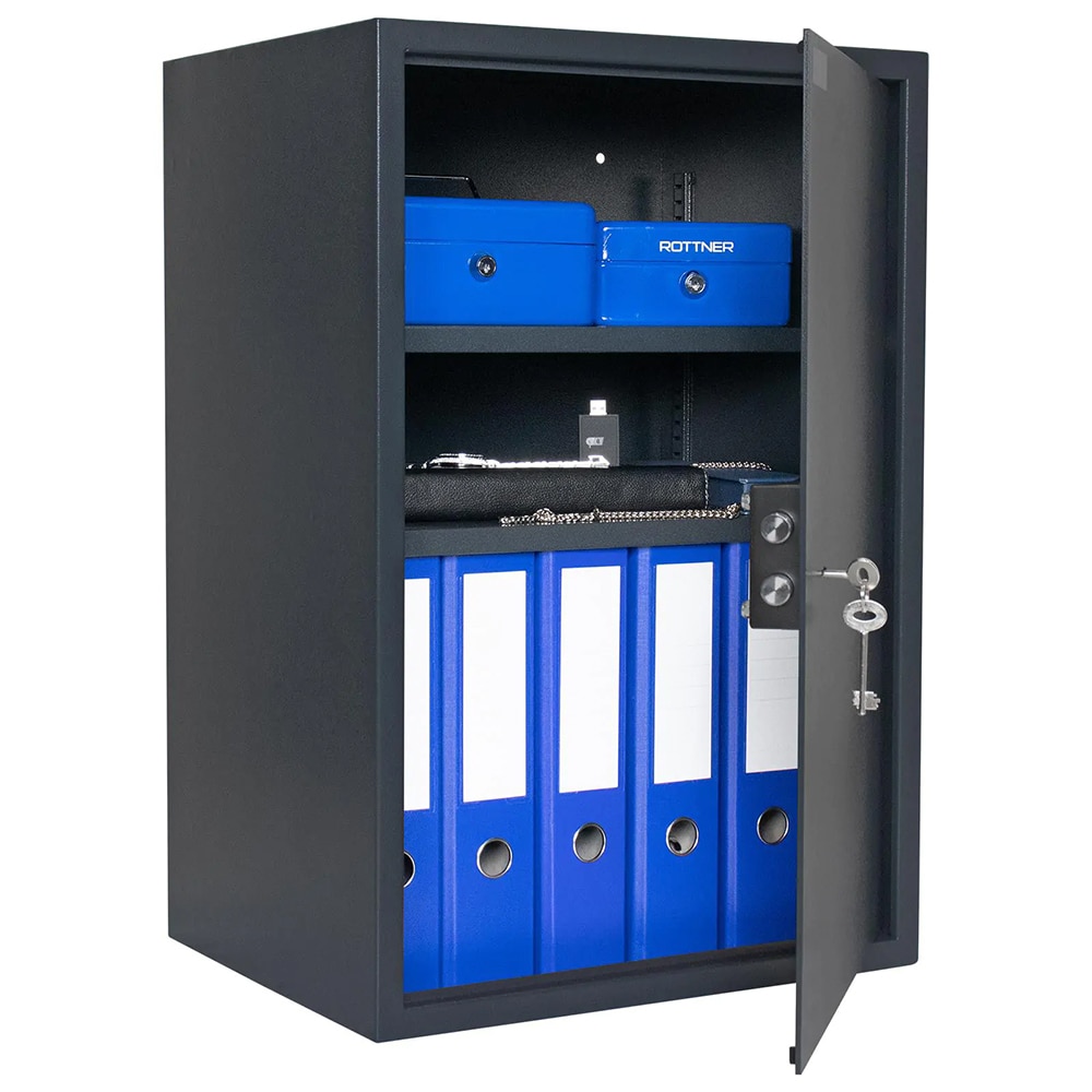 Seif mobila ROTTNER Jupiter 5, inchidere cheie, 670 x 450 x 360mm, antracit