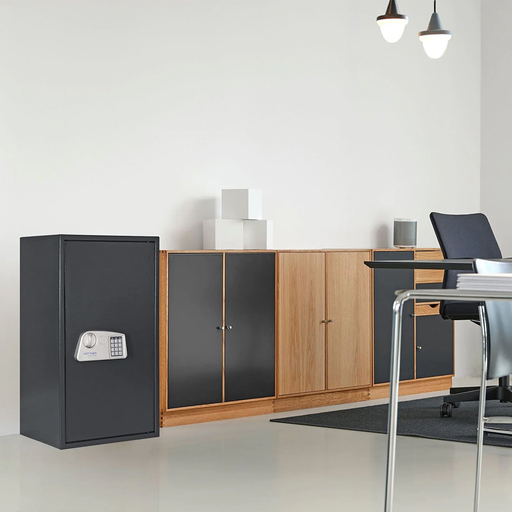 Seif mobila ROTTNER Jupiter 6, inchidere electronica, 850 x 450 x 360mm, antracit