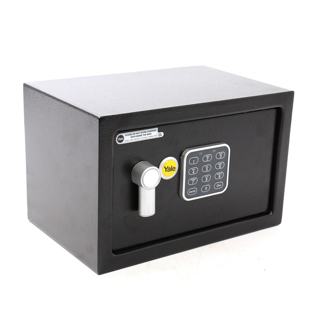 Seif compact YALE YSV/200/DB1, Inchidere electronica, 200 x 310 x 200 mm, negru