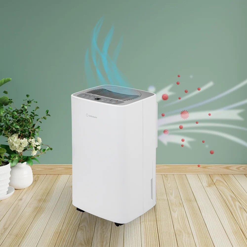 Dezumidificator aer TURBIONAIRE Senso 12 SG Clean, 12l/zi, 185W, 36dB, 120 m/h, Timer, alb