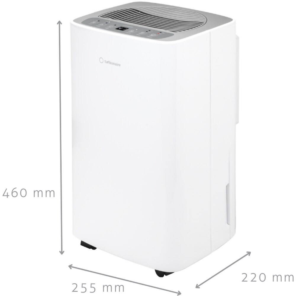 Dezumidificator aer TURBIONAIRE Senso 12 SG Clean, 12l/zi, 185W, 36dB, 120 m/h, Timer, alb