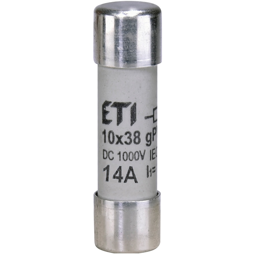 Siguranta fuzibila ETI 002625079, CH10x38 gPV 14A/1000V DC
