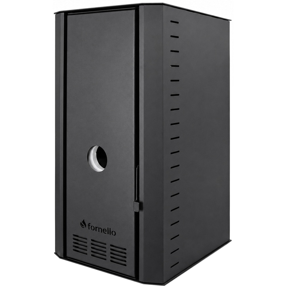 Cazan pe peleti FORNELLO Serena B, 25 kW, 55 x 68 x 102 cm, pompa de circulatie, vas expansiune, telecomanda, Wi-Fi, negru