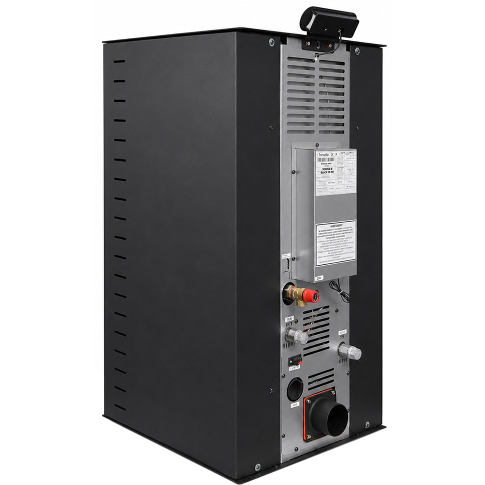 Cazan pe peleti FORNELLO Serena B, 25 kW, 55 x 68 x 102 cm, pompa de circulatie, vas expansiune, telecomanda, Wi-Fi, negru