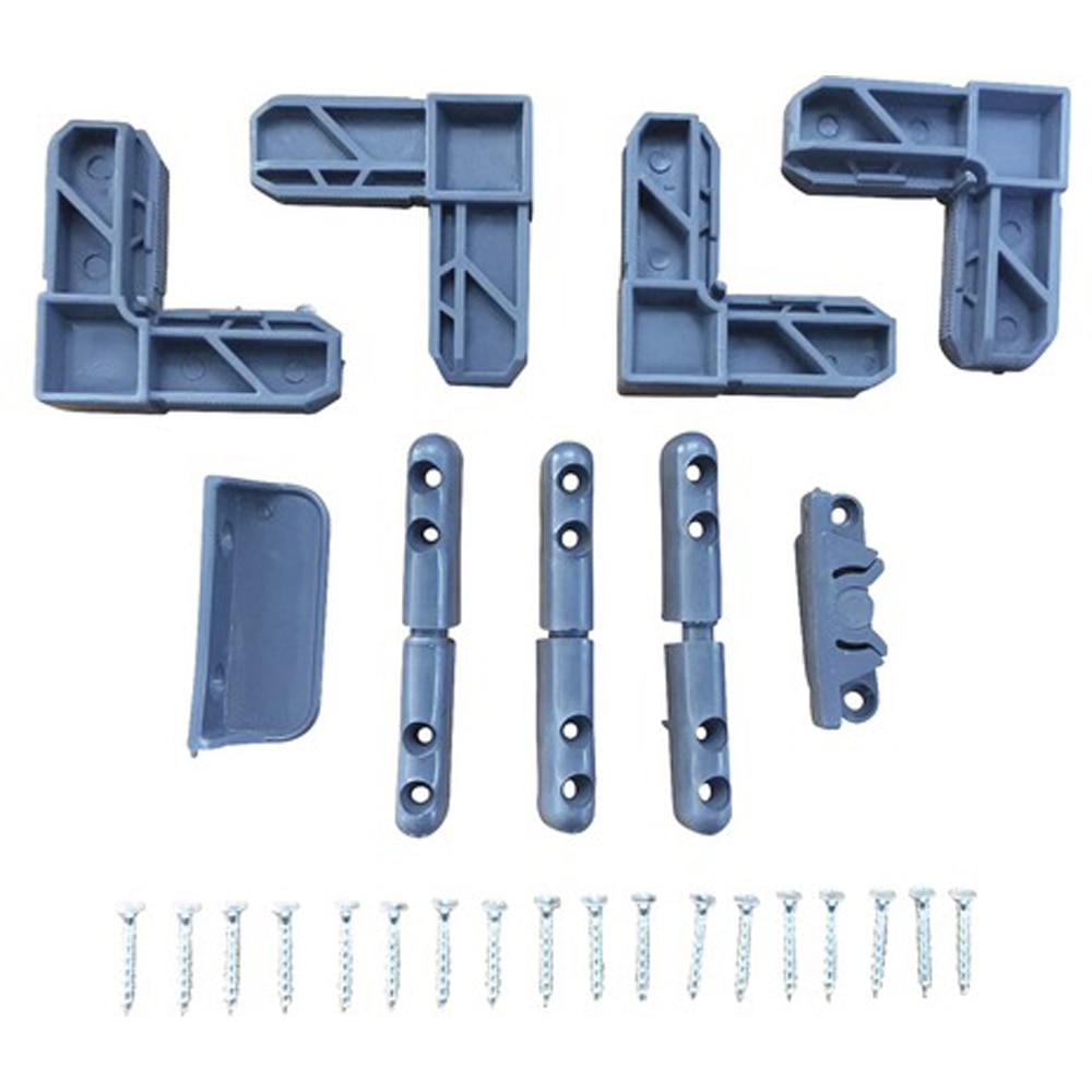 Set accesorii plasa insecte SUNNY, plastic, 6.5 cm, 9 piese, gri