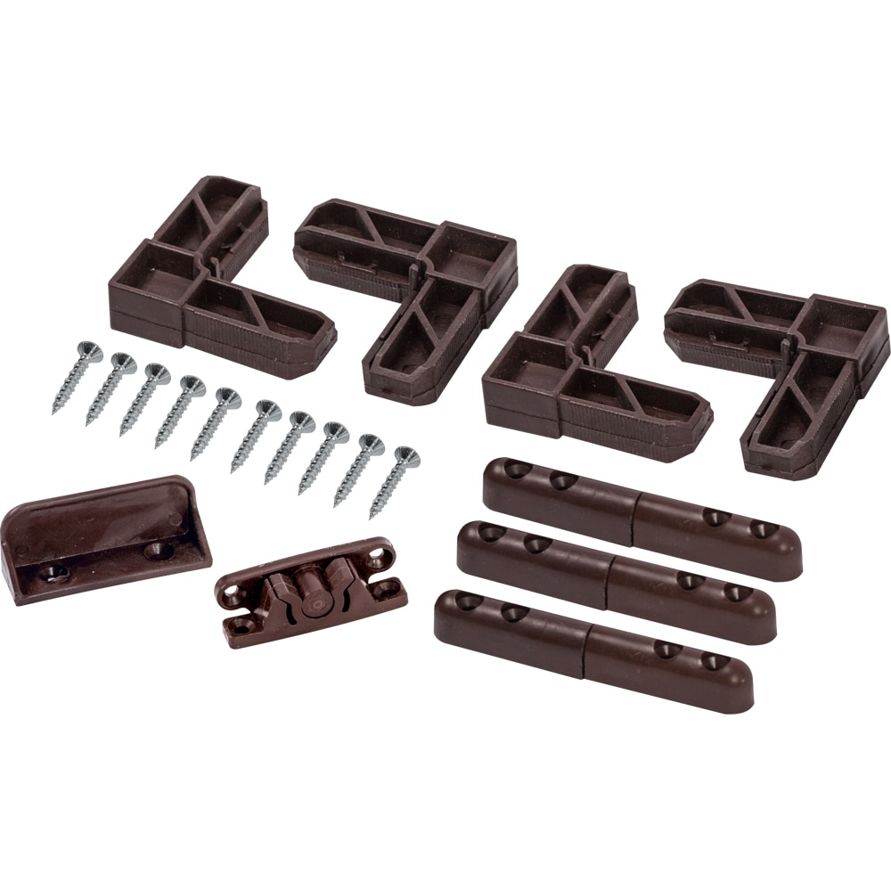 Set accesorii plasa insecte SUNNY, plastic, 6.5 cm, 9 piese, maro