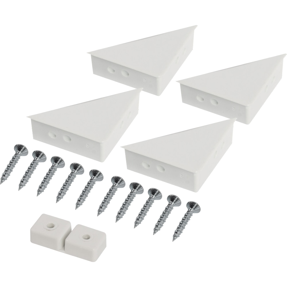 Set accesorii plasa insecte SUNNY, plastic, 5.6 cm, 6 piese, alb