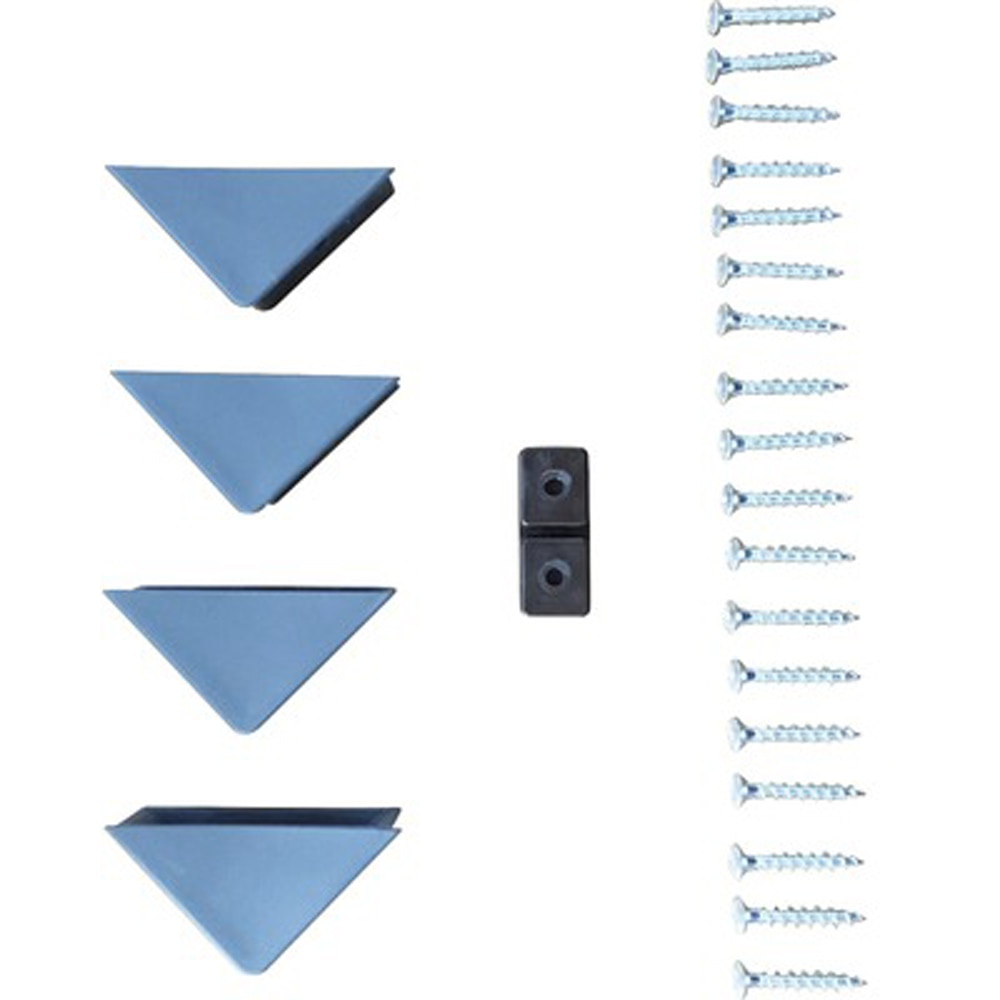 Set accesorii plasa insecte SUNNY, plastic, 5.6 cm, 6 piese, gri