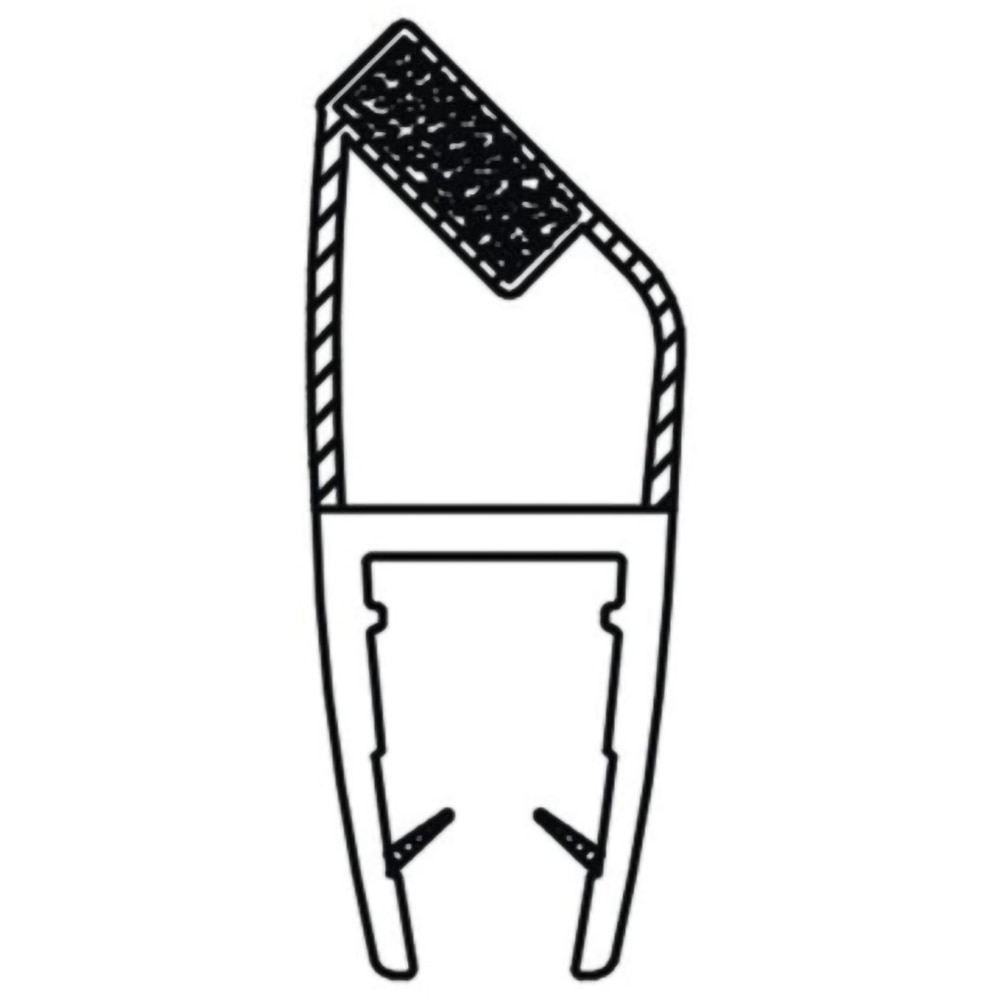 Cheder de etansare magnetic SANOTECHNIK Q105, pentru sticla grosime 5mm, cabina dreptunghiulara, 2 bucati