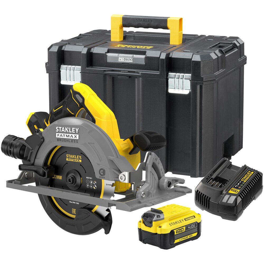 Fierastrau circular STANLEY FATMAX SFMCS551M1T, 18V, 190 mm, 4Ah, Li-Ion