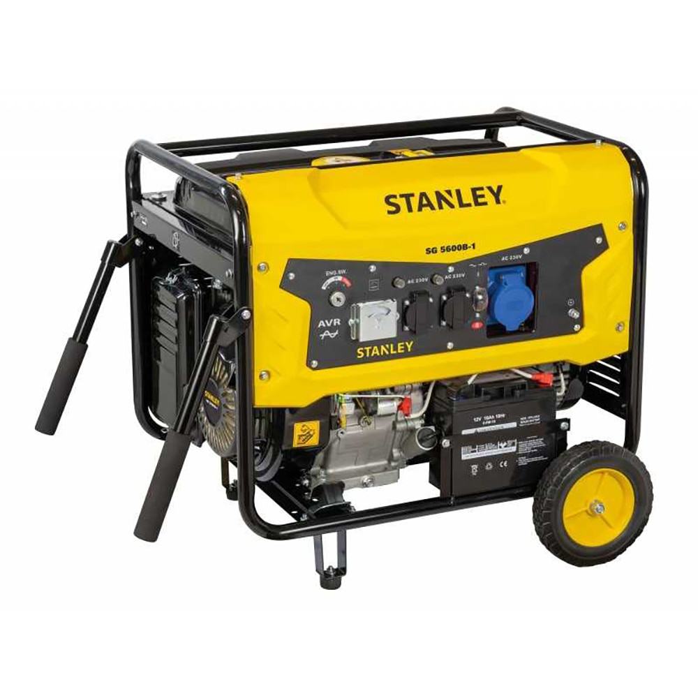 Generator de curent pe benzina STANLEY SG5600B-1, 5500W, aprindere la cheie