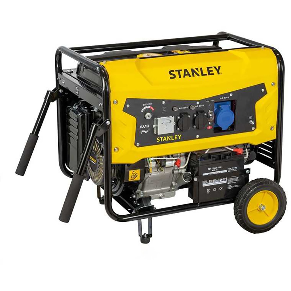 Generator de curent pe benzina STANLEY SG7500B-1, 7500W, aprindere la cheie