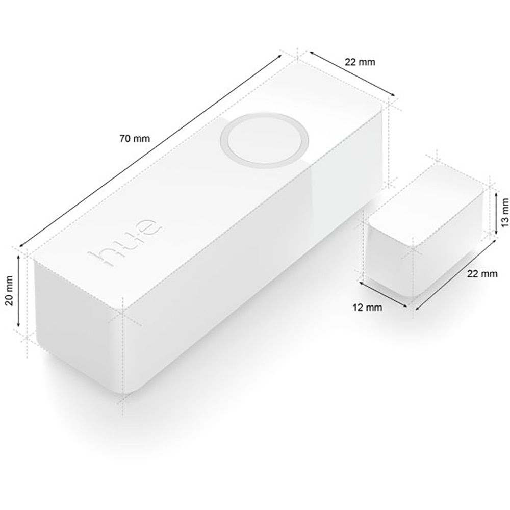Senzor usa/fereastra PHILIPS HUE Dublu Contact Secure, Wi-Fi, alb