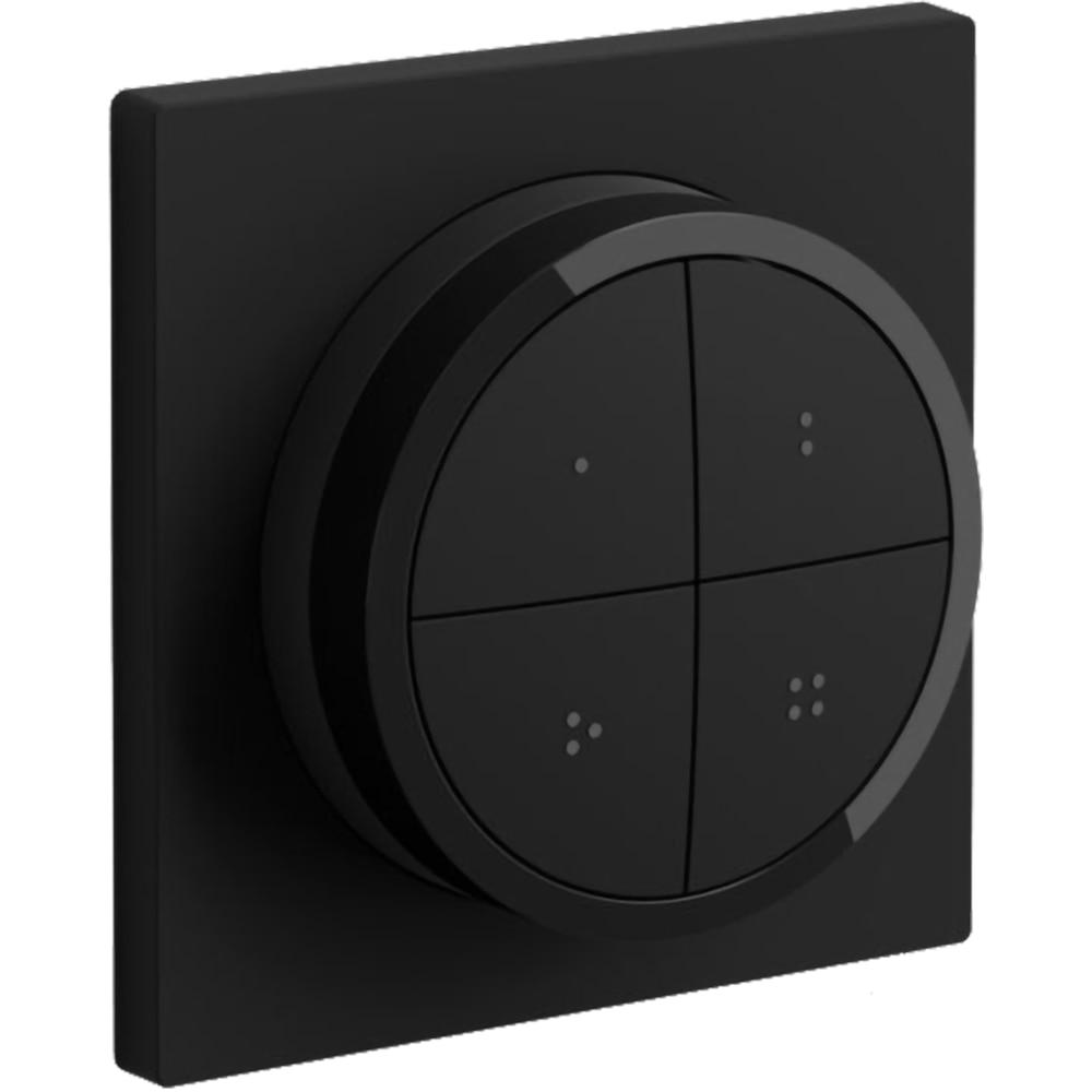 Intrerupator smart PHILIPS HUE Tap 8719514440937, 4 butoane configurabile, Wi-Fi, Touch, negru