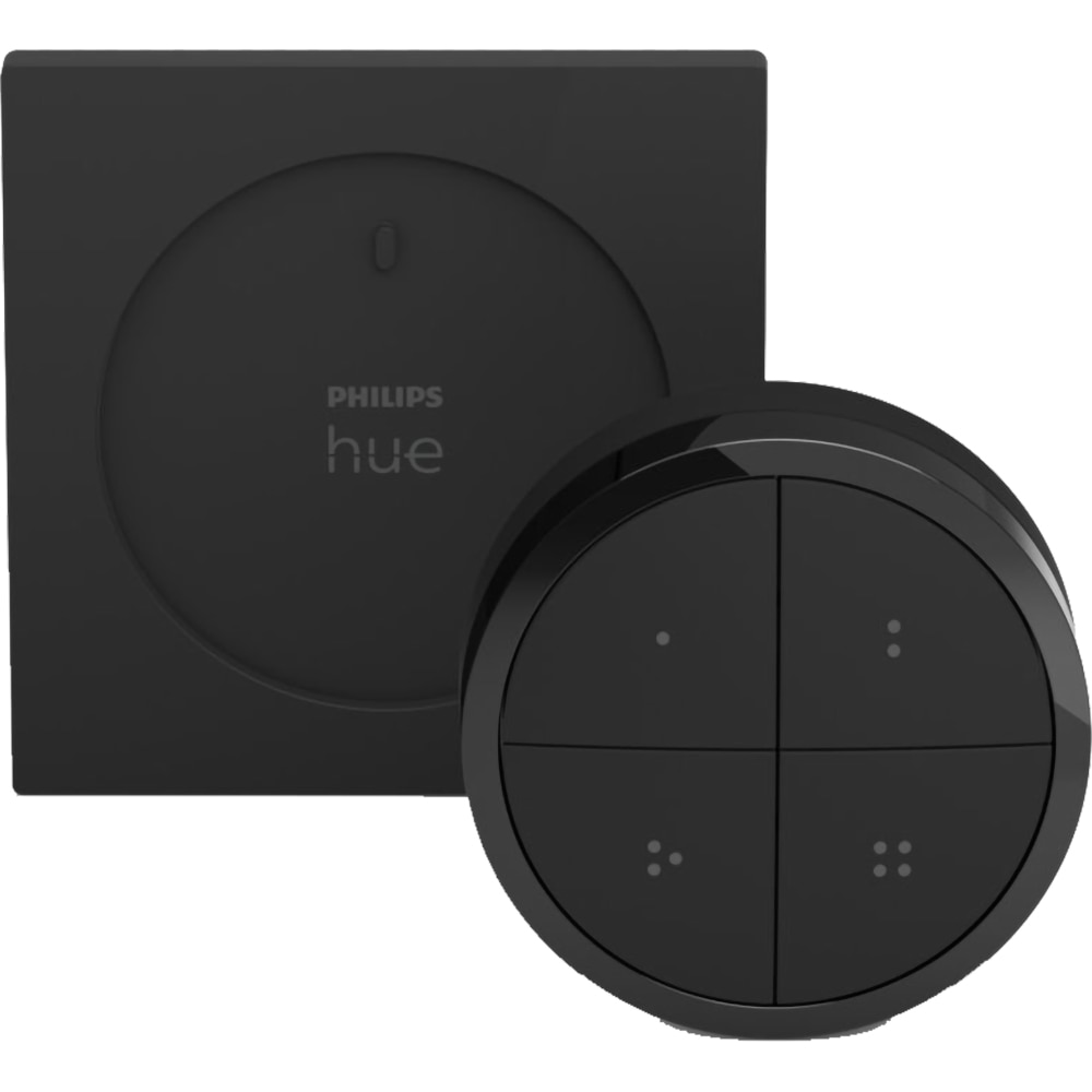 Intrerupator smart PHILIPS HUE Tap 8719514440937, 4 butoane configurabile, Wi-Fi, Touch, negru