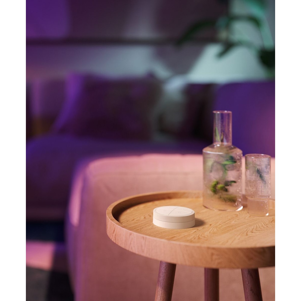 Intrerupator smart PHILIPS HUE Tap 8719514440999, 4 butoane configurabile, Wi-Fi, Touch, alb