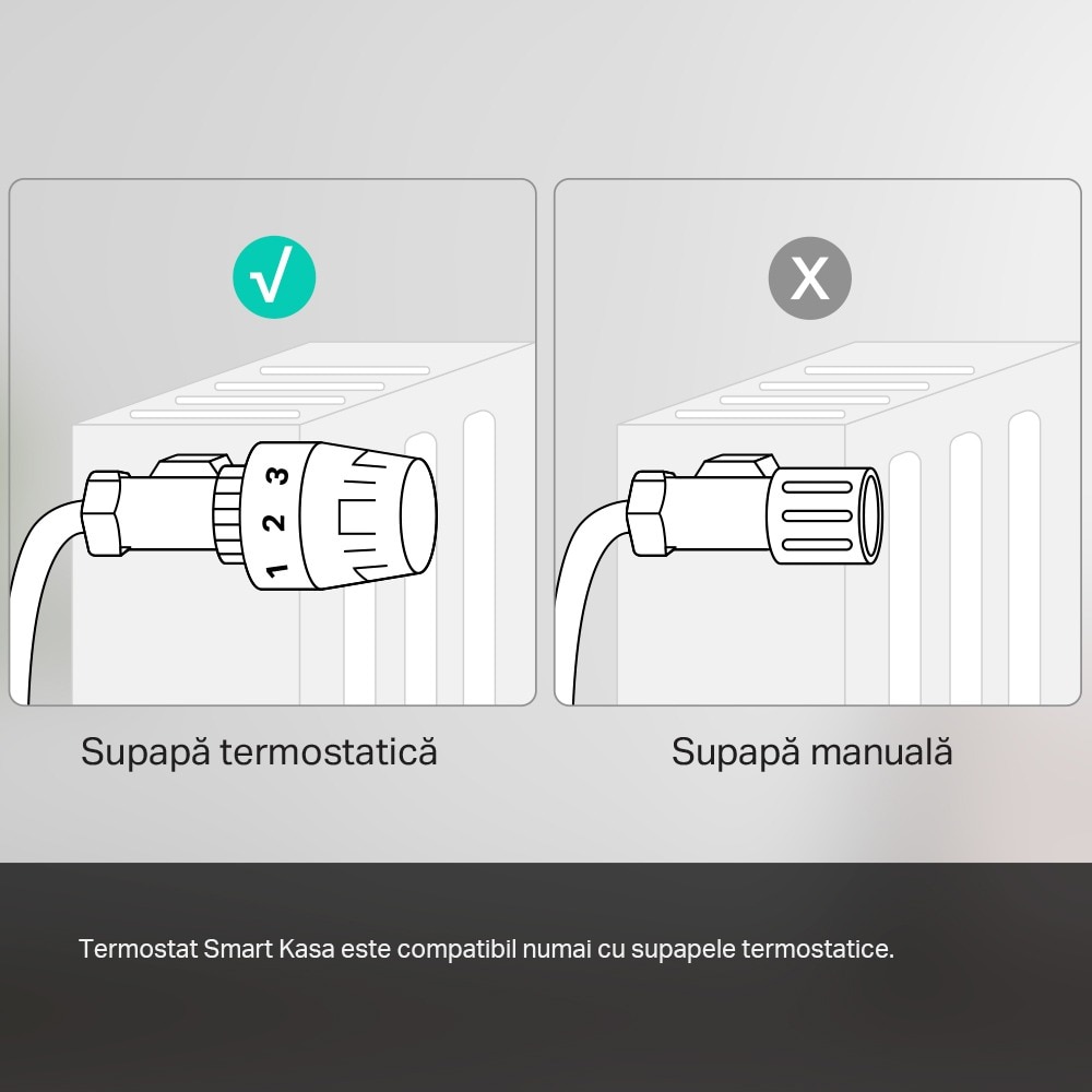 Kit Termostat smart TP-LINK KE100, Wi-Fi, alb