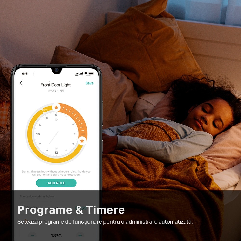 Kit Termostat smart TP-LINK KE100, Wi-Fi, alb