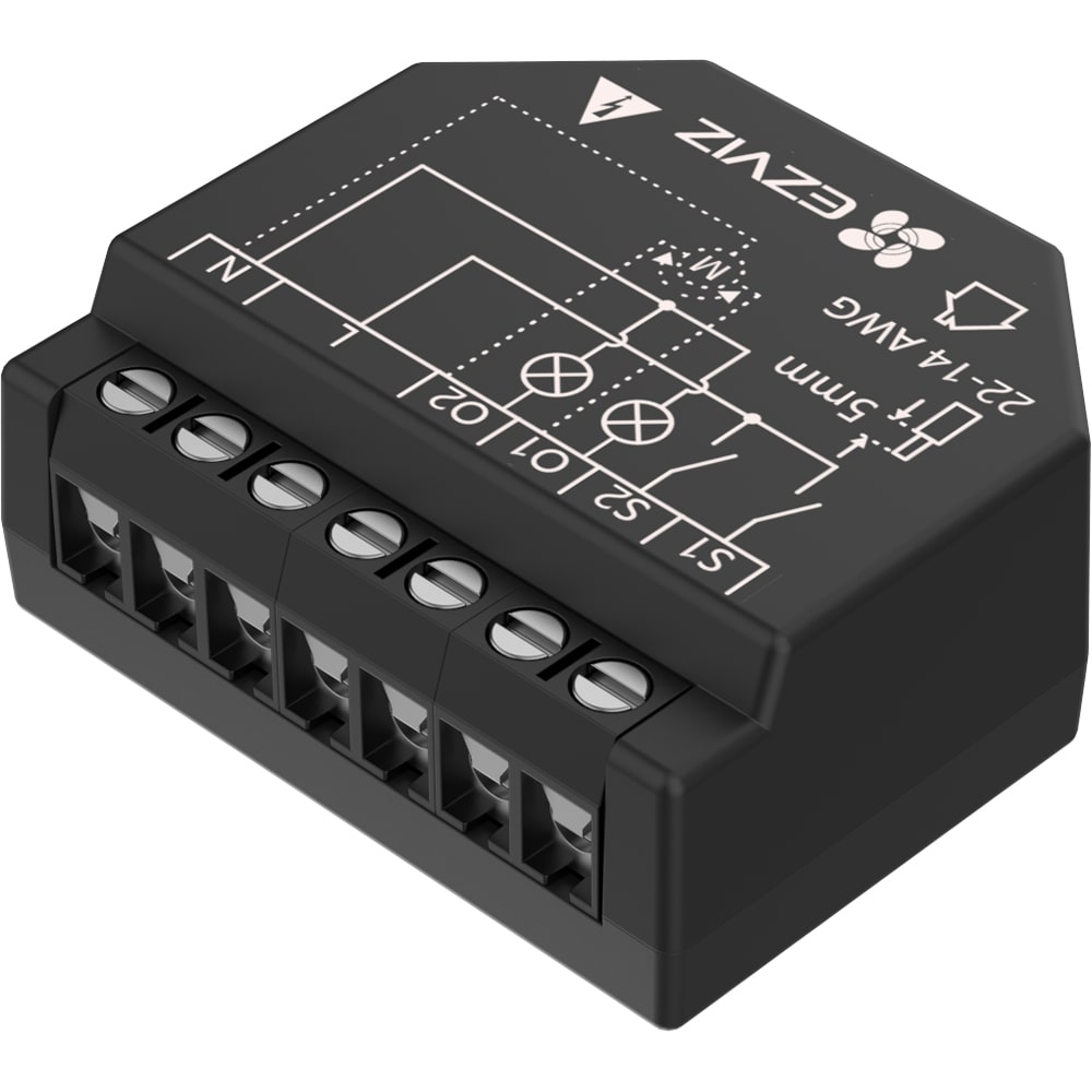 Releu smart EZVIZ T36WM, Wi-Fi, programare, automatizare, statistica, control vocal, negru