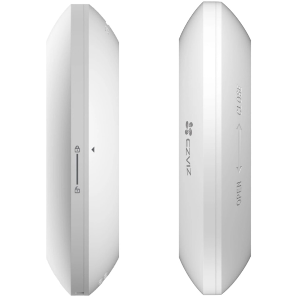 Senzor temperatura si umiditate EZVIZ T51C, Wi-Fi, ZigBee, Alerte instantanee, Ecran 1.8 inch, alb