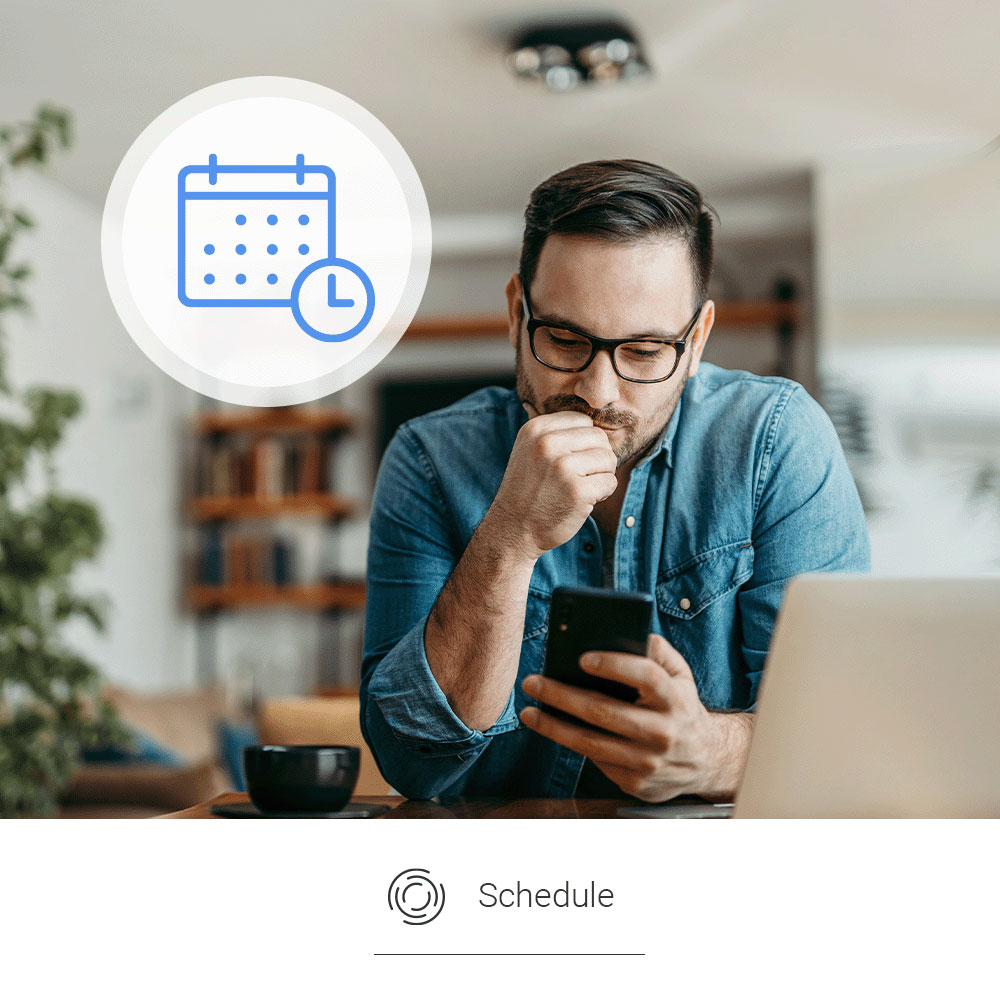 Termostat de calorifer Wireless EZVIZ T55, Control Incalzire,  ZigBee, alb