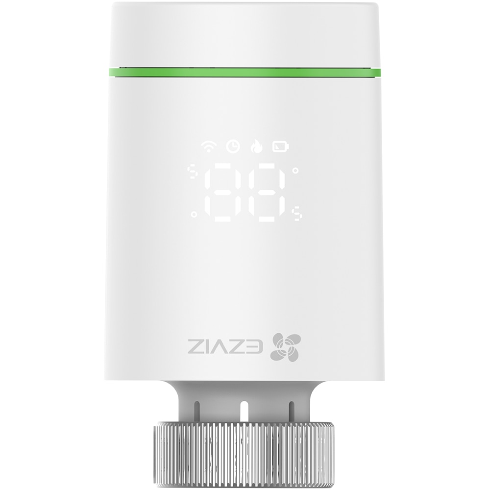 Kit termostat de calorifer EZVIZ T55, hub A3, Wi-Fi, ZigBee, alb