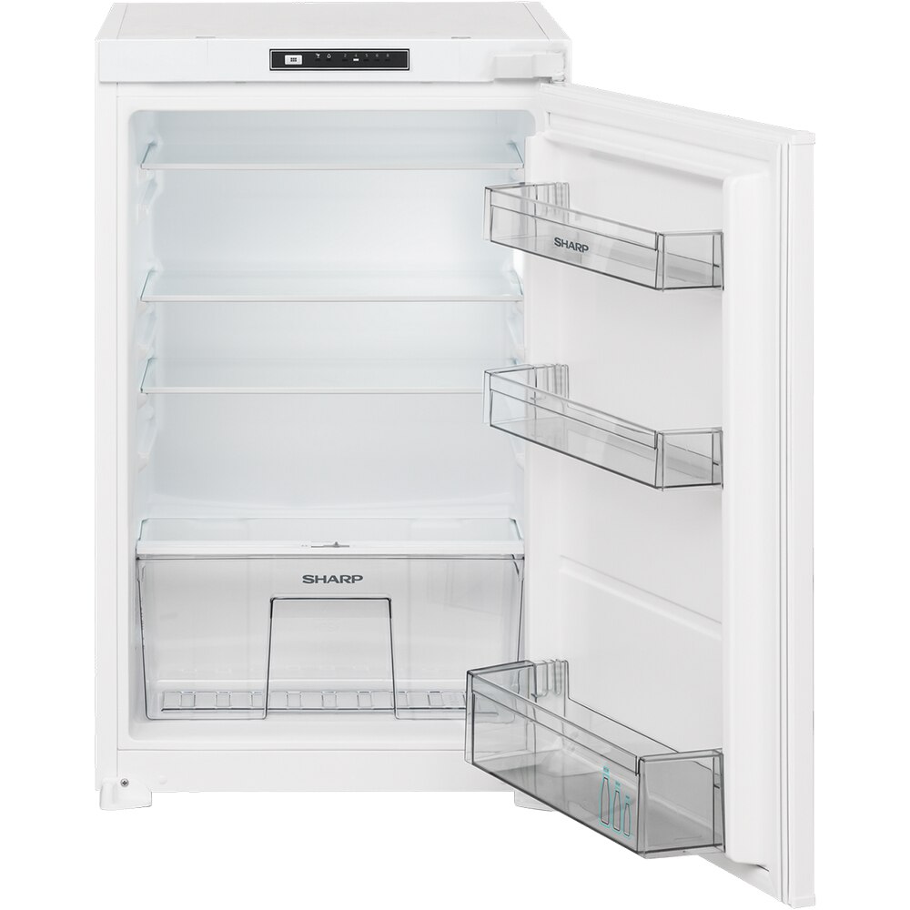 Frigider incorporabil cu o usa SHARP SJ-LE125E0XS-EU, 126 l, H 87.5 cm, Clasa E