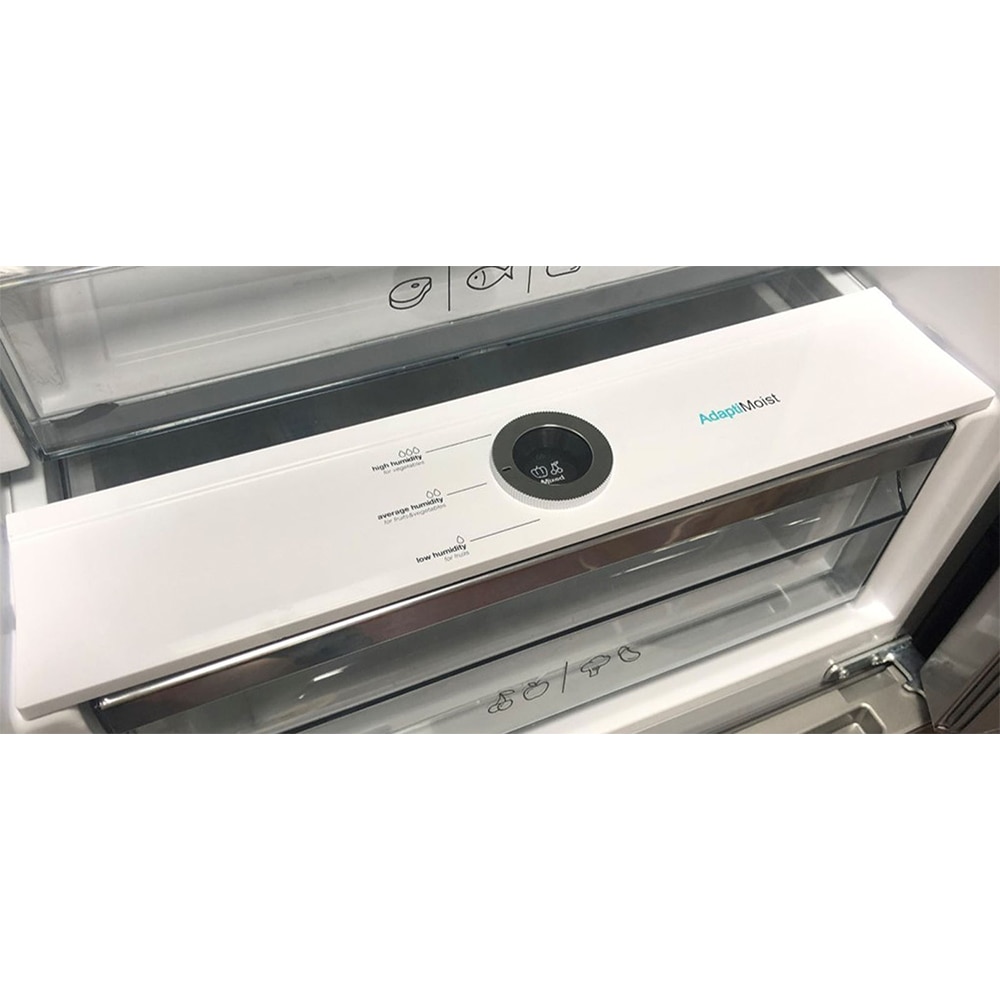 Combina frigorifica SHARP SJ-NBA32DMXPB-EU, No Frost, 367 l, H 201 cm, Clasa B, inox